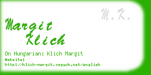 margit klich business card
